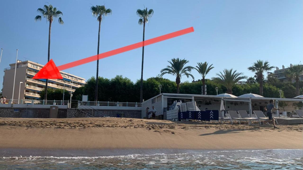 Vue Mer Exceptionnelle Sur Plage Du Midi En 1Re Ligne- 2 Chambres Cannes Exterior foto